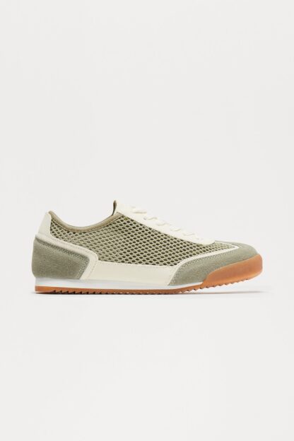 Zapatillas Deportivas de Tejido con Cordones - Verde - Image 6
