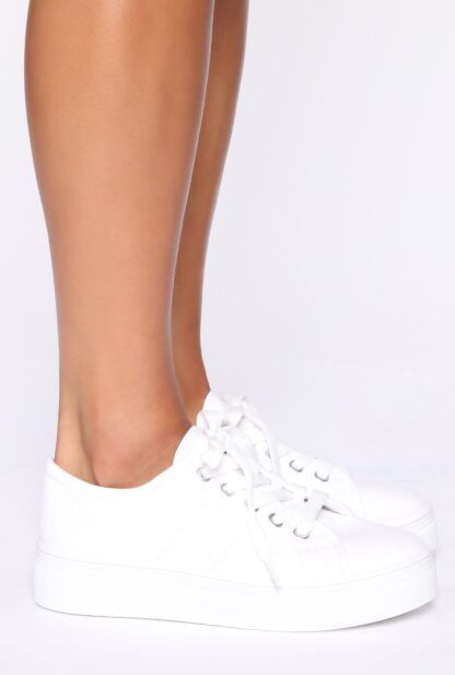 Zapatillas Urbanas Bajas con Plataforma y Cordones - Image 4