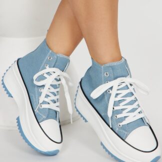 Zapatillas Deportivas de Plataforma en Denim